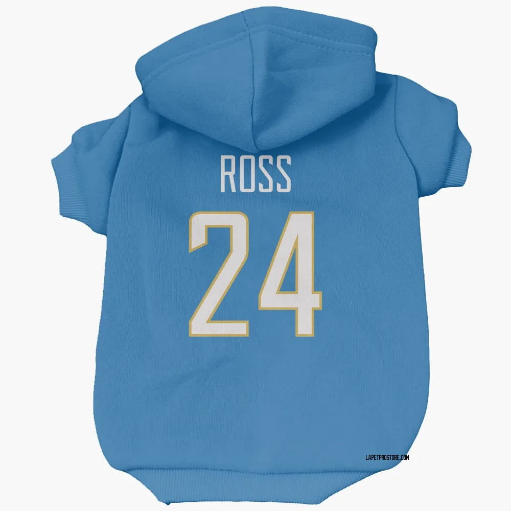 Los Angeles Chargers Devonte Ross Powder Blue Pet Hoodie for Dog & Cat