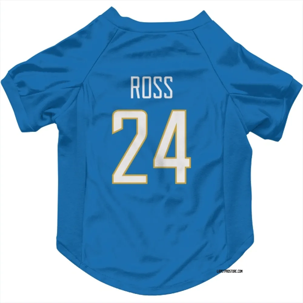 Los Angeles Chargers Devonte Ross Powder Blue Pet Jersey for Dog & Cat