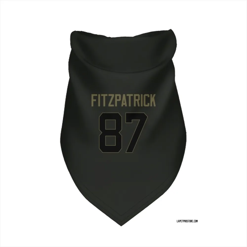 Los Angeles Chargers Dez Fitzpatrick Black Service Pet Bandana for Dog & Cat