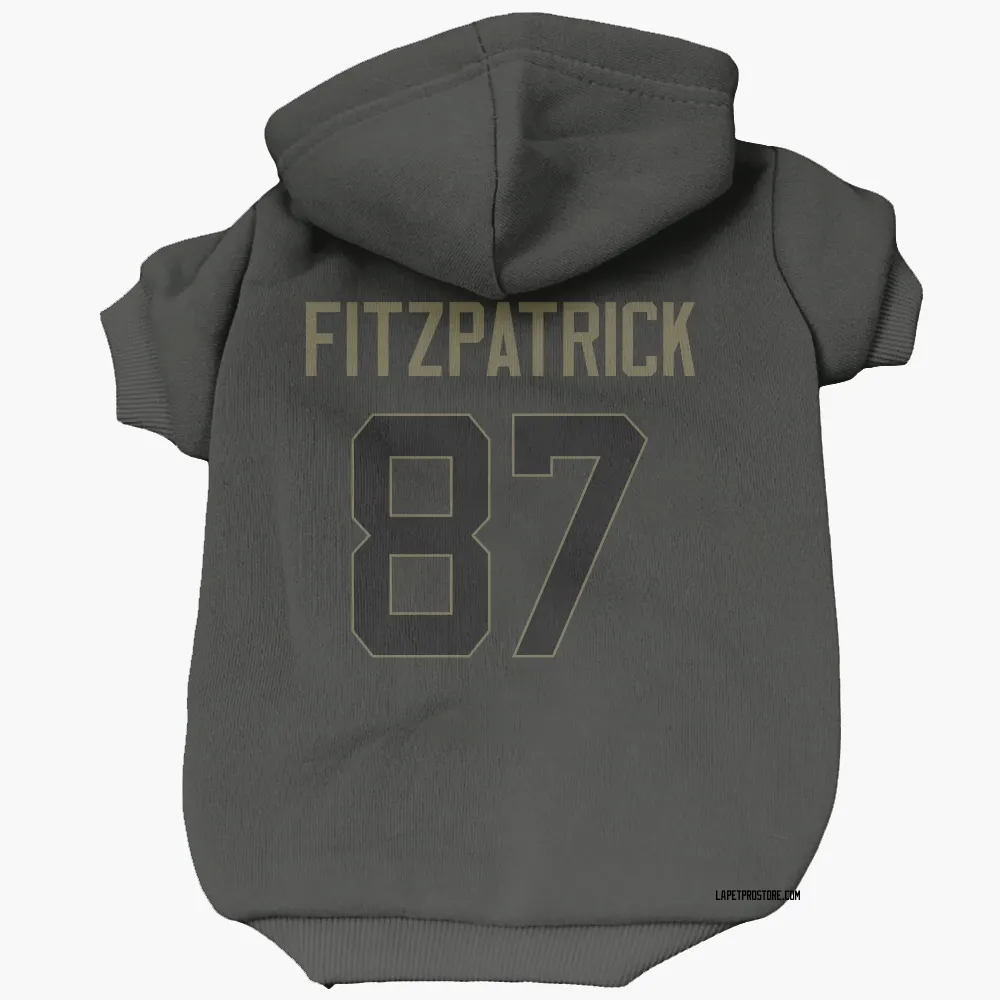 Los Angeles Chargers Dez Fitzpatrick Black Service Pet Hoodie for Dog & Cat