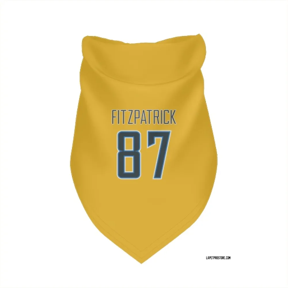 Los Angeles Chargers Dez Fitzpatrick Gold Pet Bandana for Dog & Cat