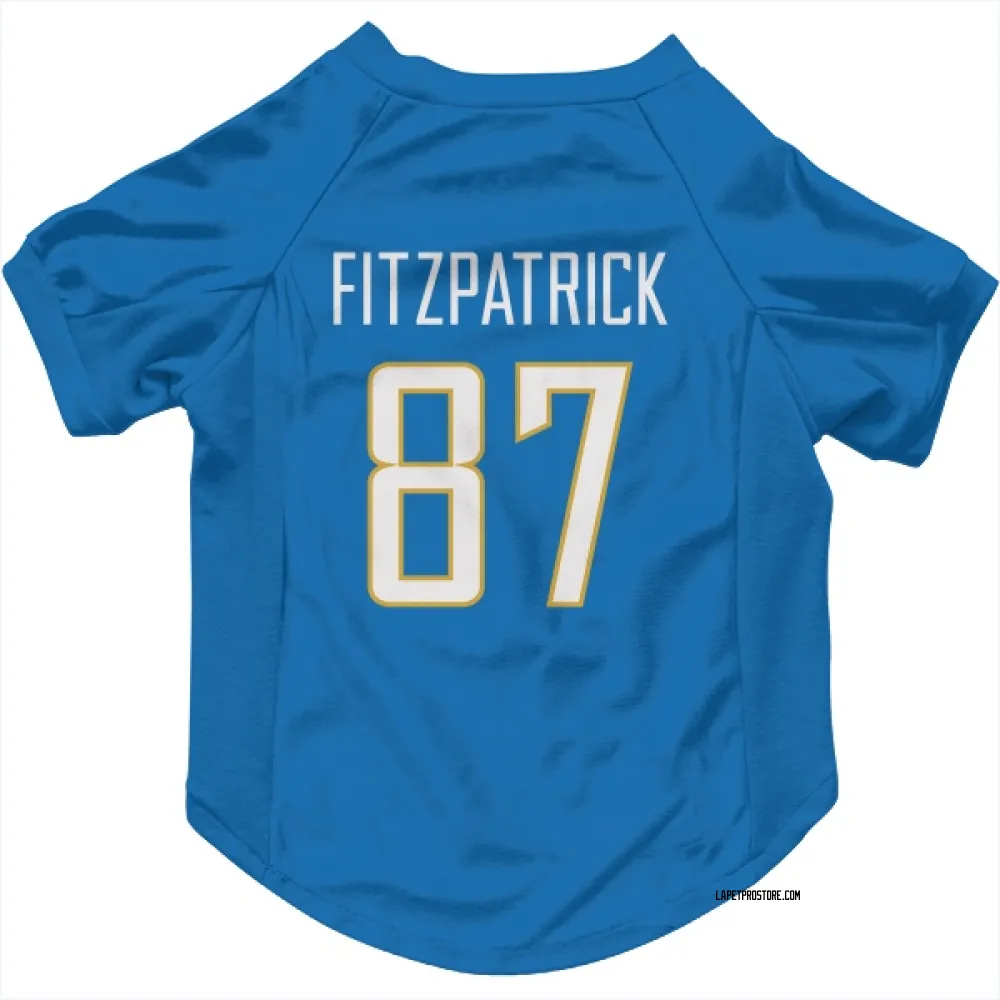 Los Angeles Chargers Dez Fitzpatrick Powder Blue Pet Jersey for Dog & Cat