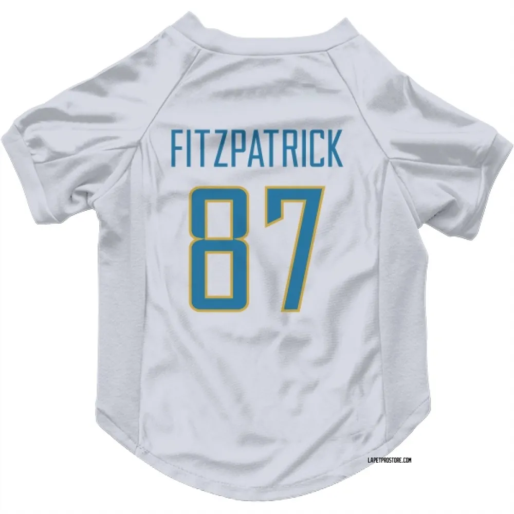 Los Angeles Chargers Dez Fitzpatrick White Pet Jersey for Dog & Cat