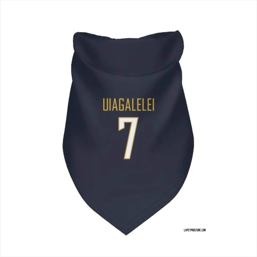 Los Angeles Chargers DJ Uiagalelei Navy Pet Bandana for Dog & Cat