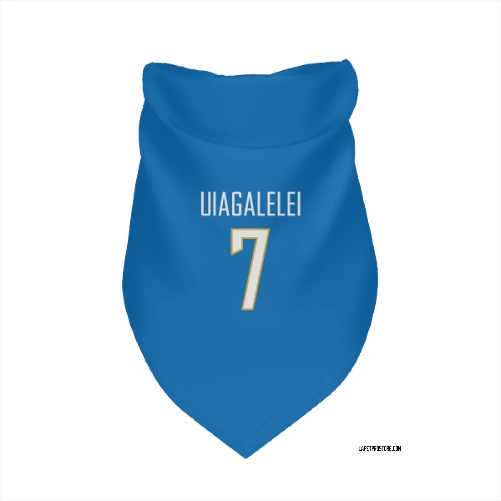 Los Angeles Chargers DJ Uiagalelei Powder Blue Pet Bandana for Dog & Cat