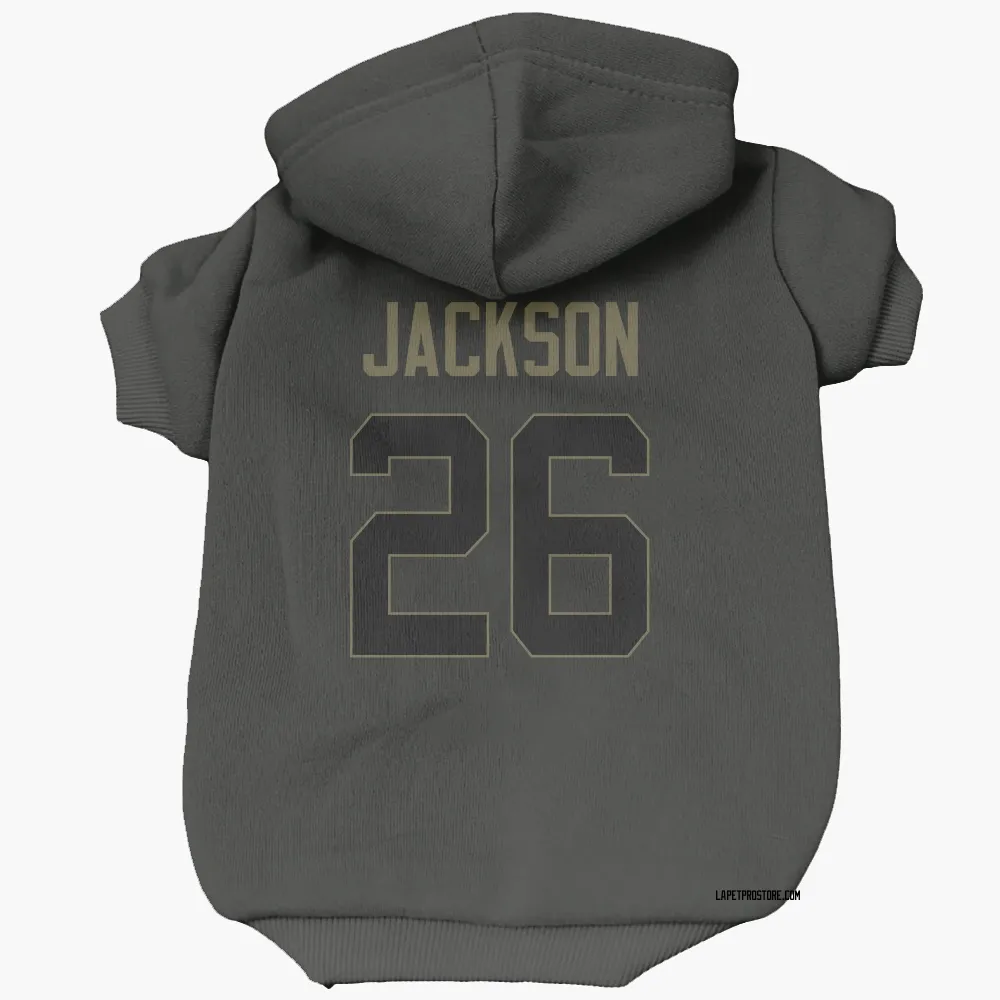 Los Angeles Chargers Donte Jackson Black Service Pet Hoodie for Dog & Cat