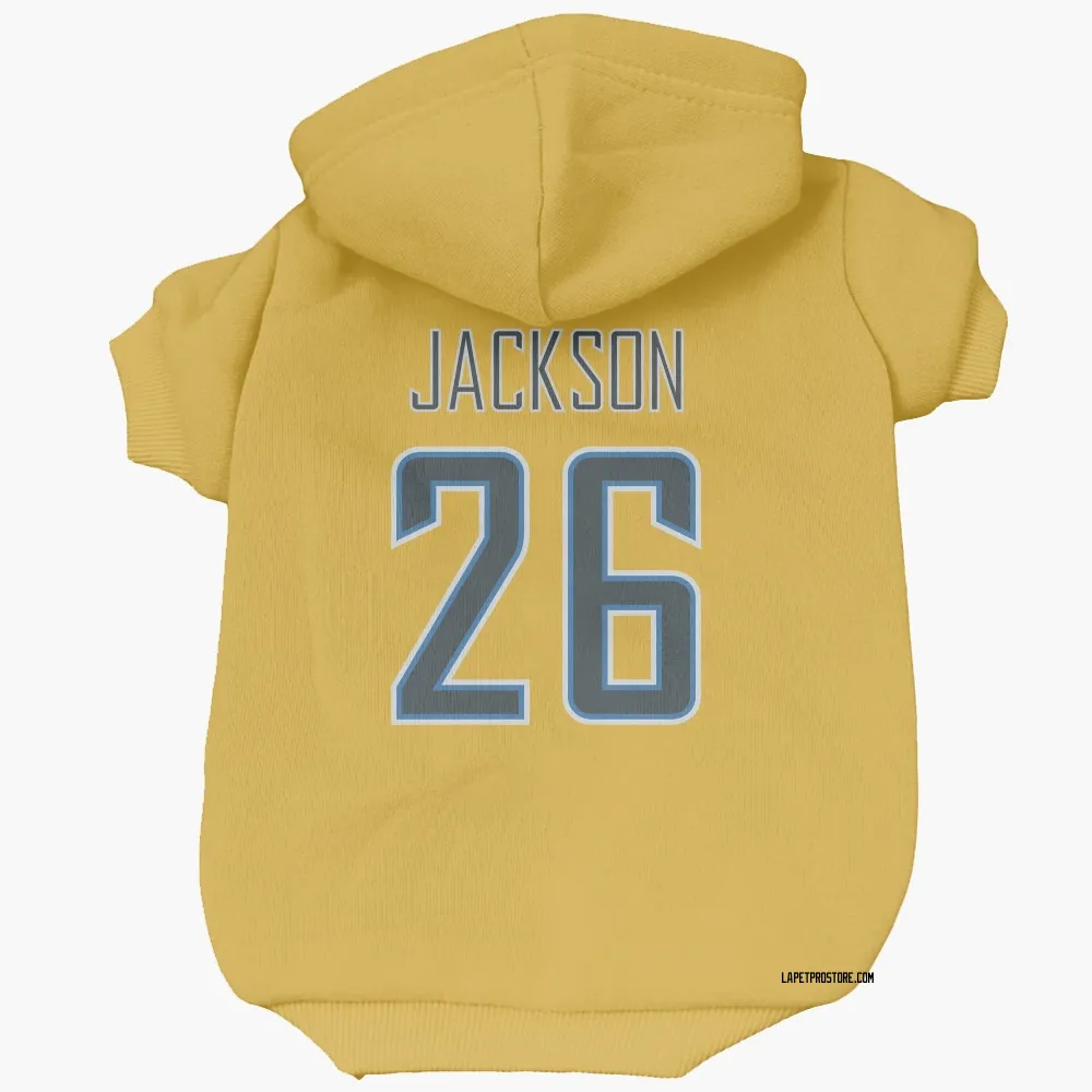 Los Angeles Chargers Donte Jackson Gold Pet Hoodie for Dog & Cat