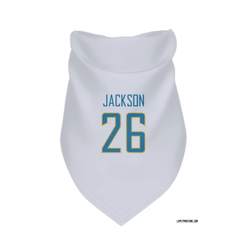 Los Angeles Chargers Donte Jackson White Pet Bandana for Dog & Cat