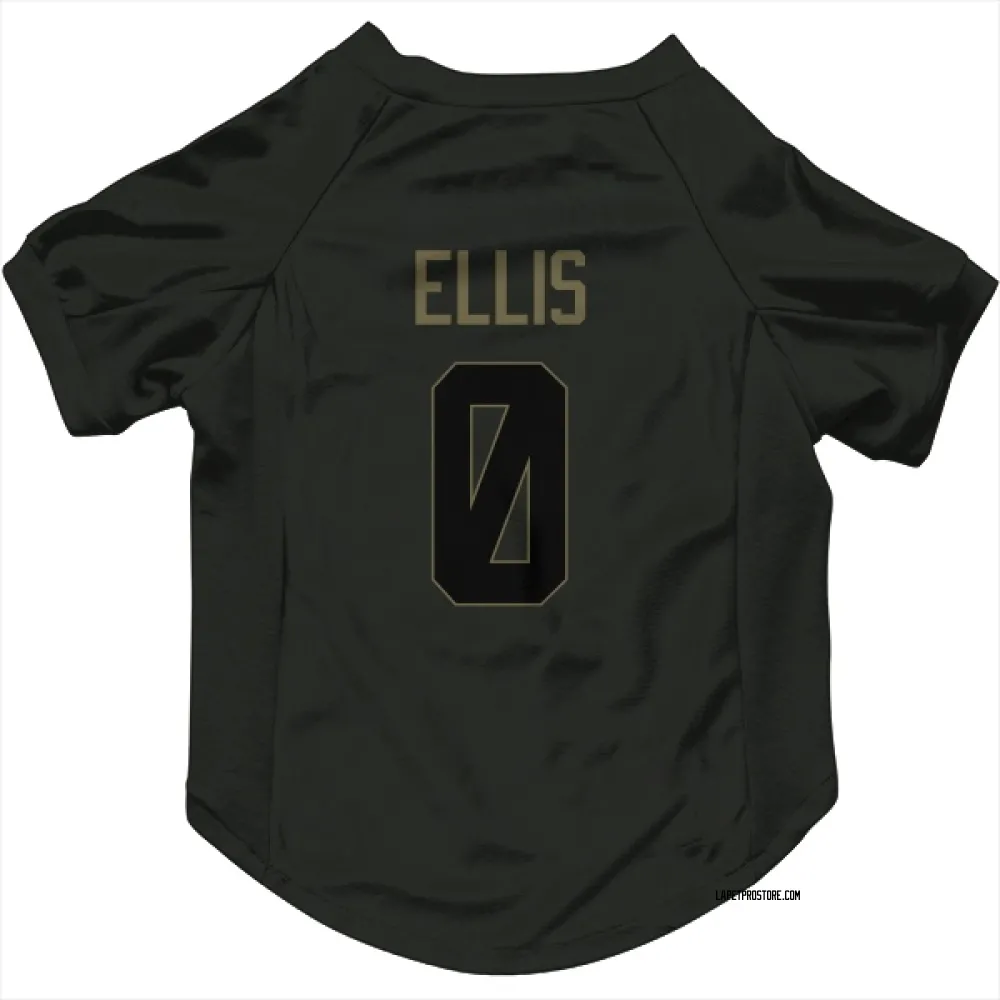 Los Angeles Chargers Elijah Ellis Black Service Pet Jersey for Dog & Cat