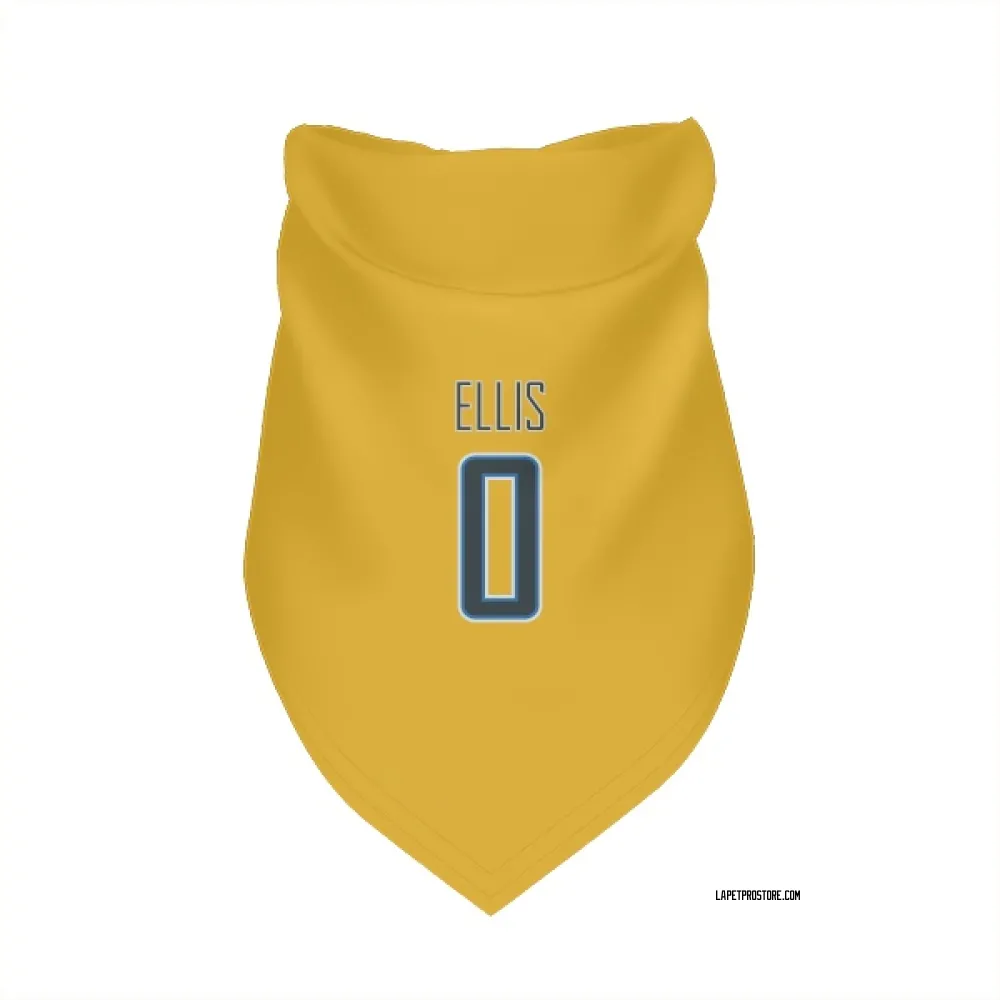Los Angeles Chargers Elijah Ellis Gold Pet Bandana for Dog & Cat
