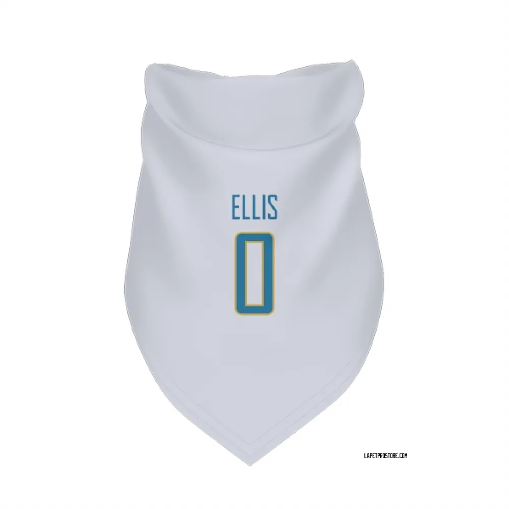 Los Angeles Chargers Elijah Ellis White Pet Bandana for Dog & Cat