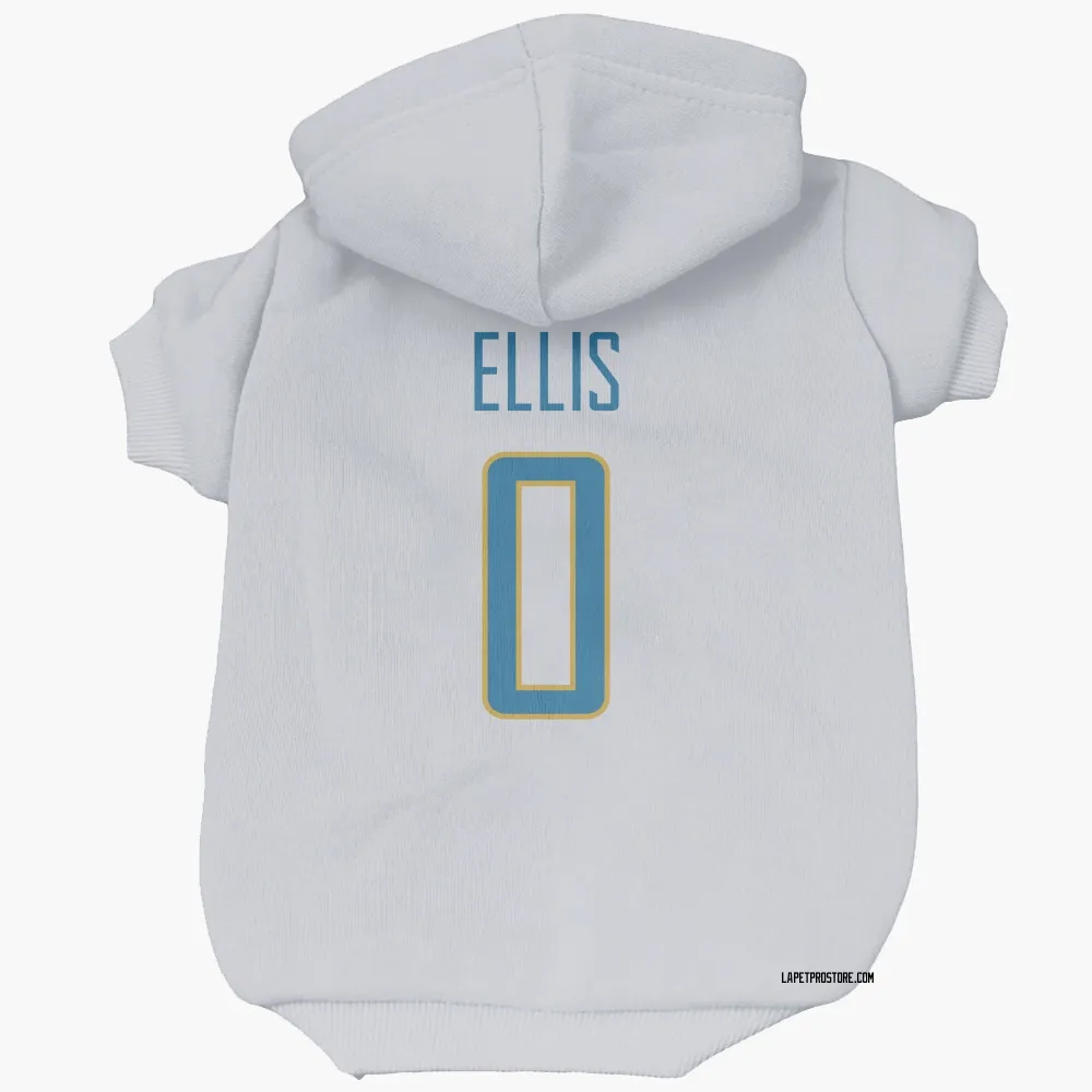 Los Angeles Chargers Elijah Ellis White Pet Hoodie for Dog & Cat