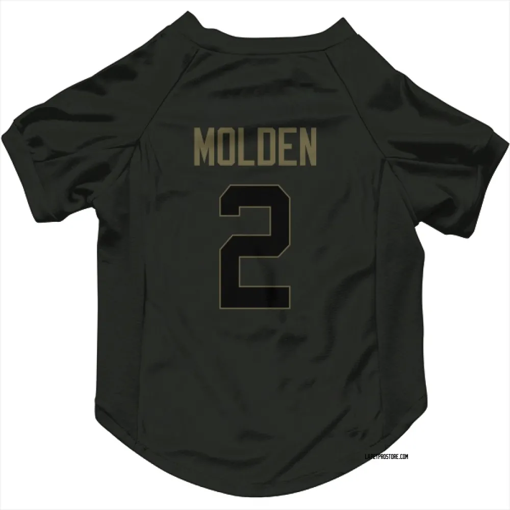 Los Angeles Chargers Elijah Molden Black Service Pet Jersey for Dog & Cat