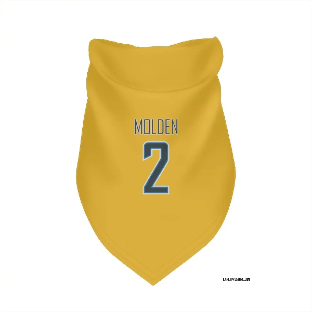Los Angeles Chargers Elijah Molden Gold Pet Bandana for Dog & Cat