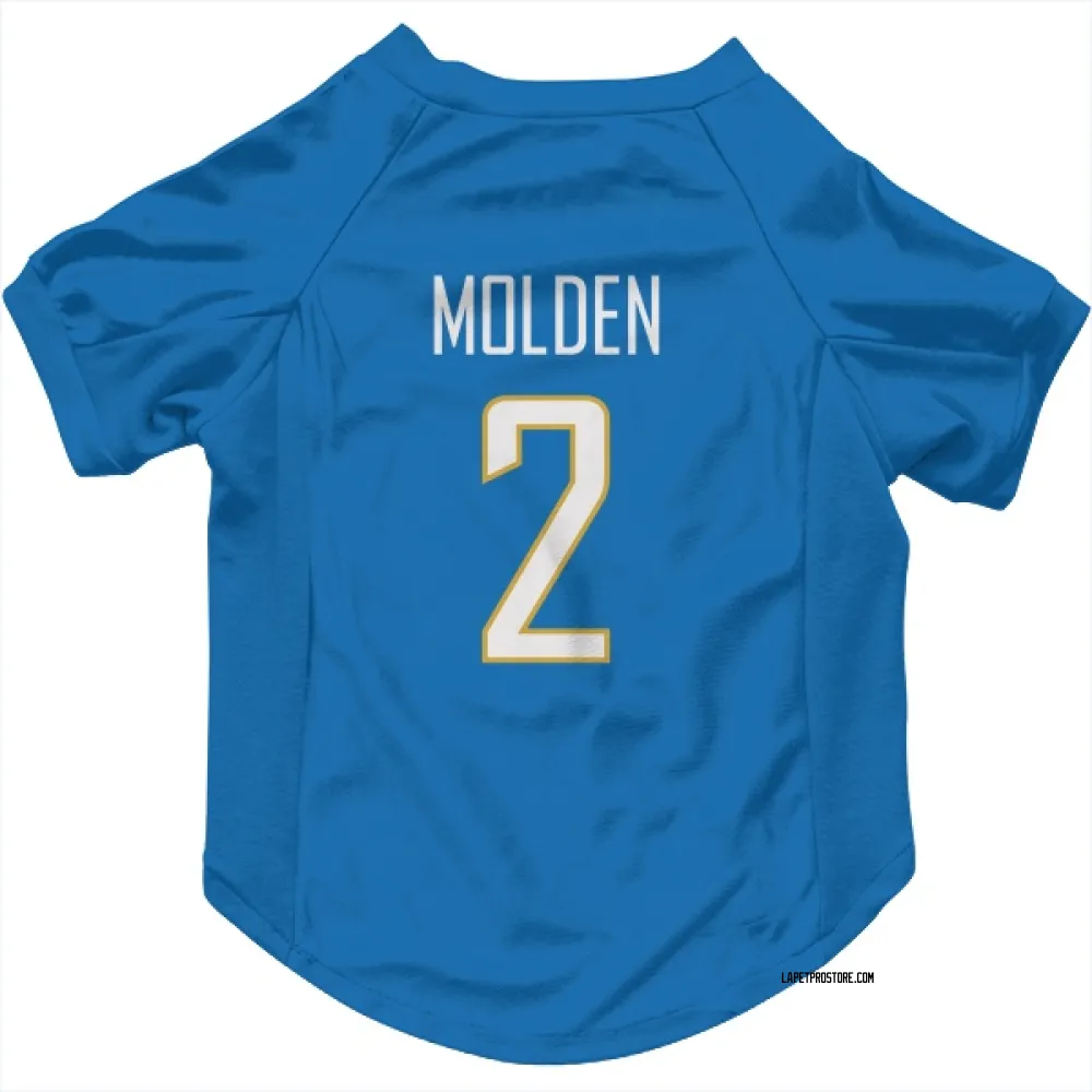 Los Angeles Chargers Elijah Molden Powder Blue Pet Jersey for Dog & Cat
