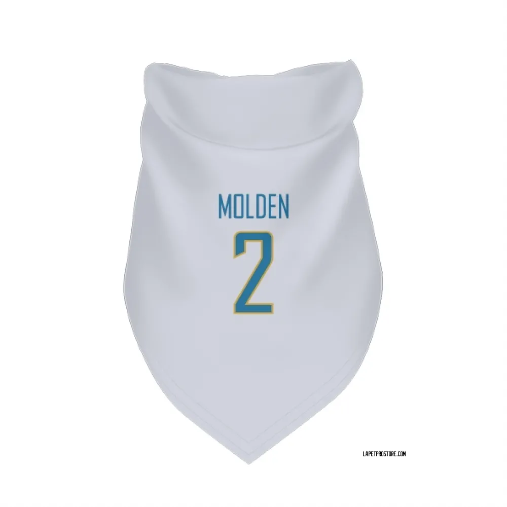 Los Angeles Chargers Elijah Molden White Pet Bandana for Dog & Cat