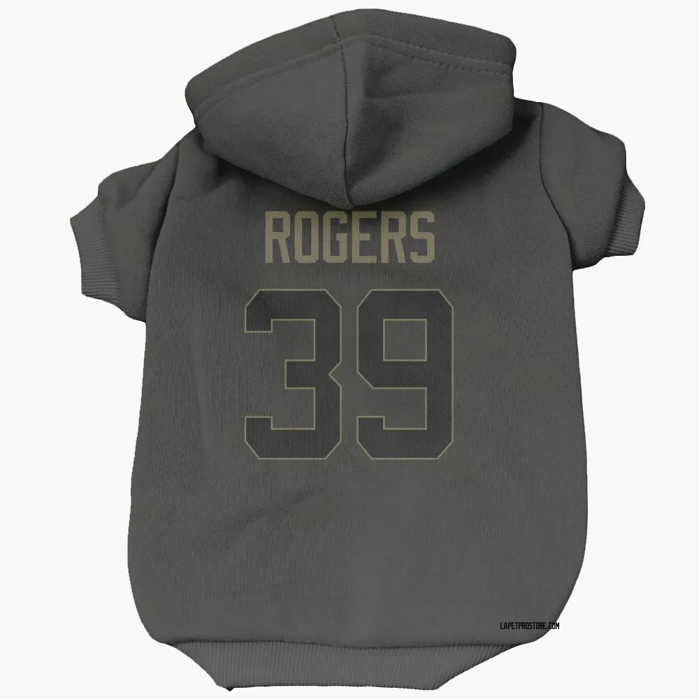 Los Angeles Chargers Eric Rogers Black Service Pet Hoodie for Dog & Cat