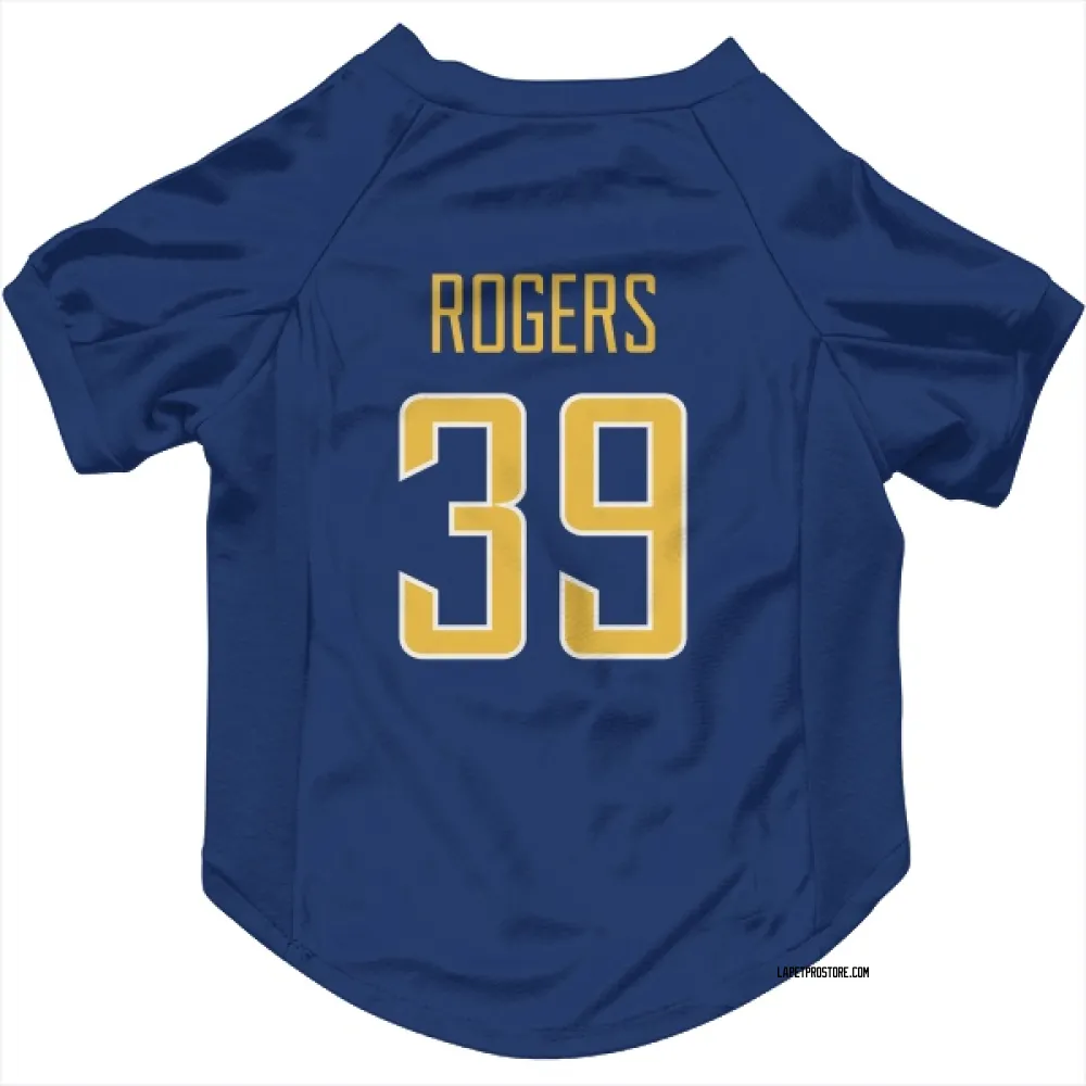 Los Angeles Chargers Eric Rogers Royal Gold Pet Jersey for Dog & Cat