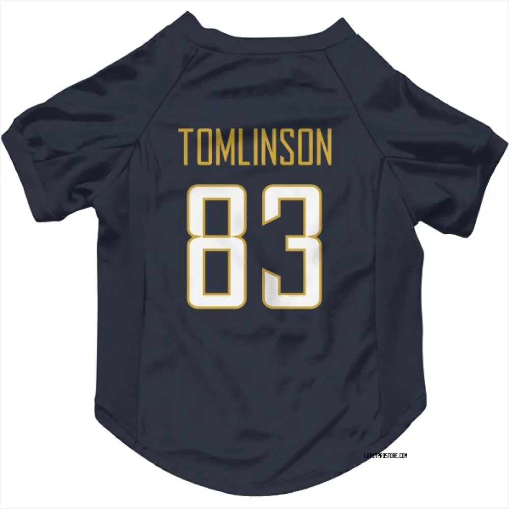 Los Angeles Chargers Eric Tomlinson Navy Pet Jersey for Dog & Cat
