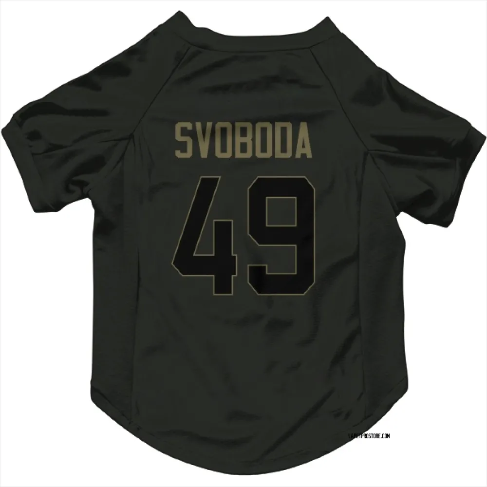 Los Angeles Chargers Evan Svoboda Black Service Pet Jersey for Dog & Cat