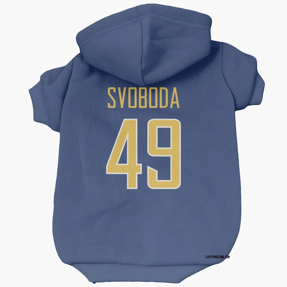 Los Angeles Chargers Evan Svoboda Royal Gold Pet Hoodie for Dog & Cat