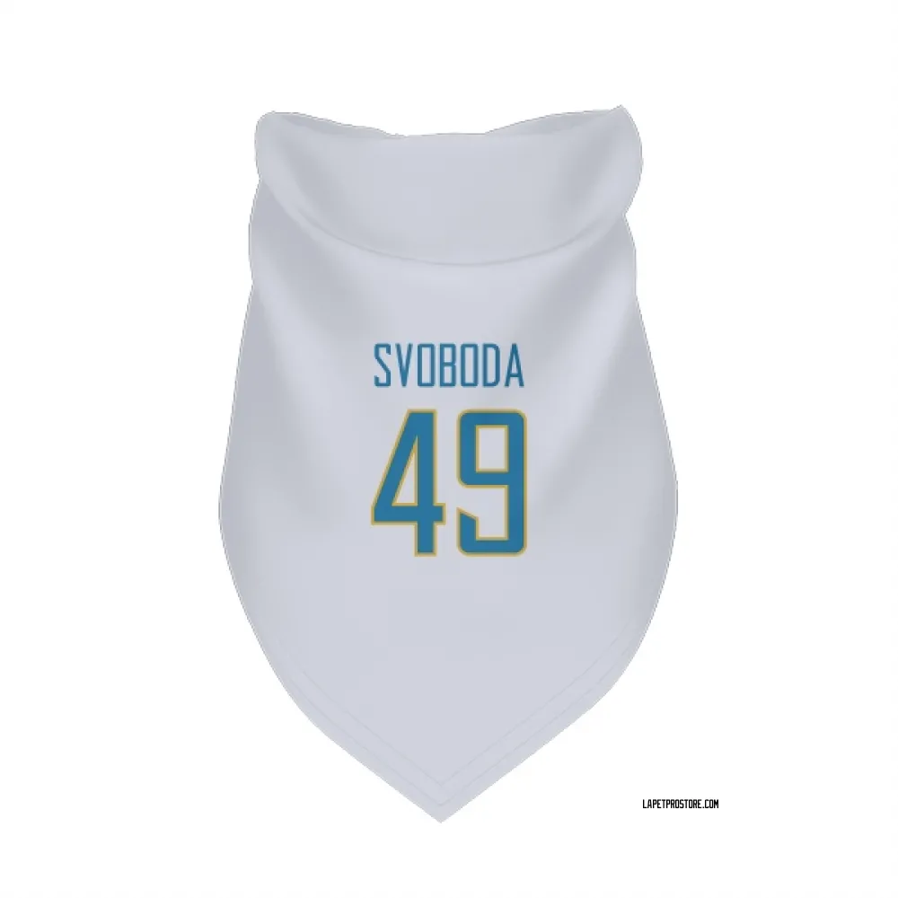 Los Angeles Chargers Evan Svoboda White Pet Bandana for Dog & Cat