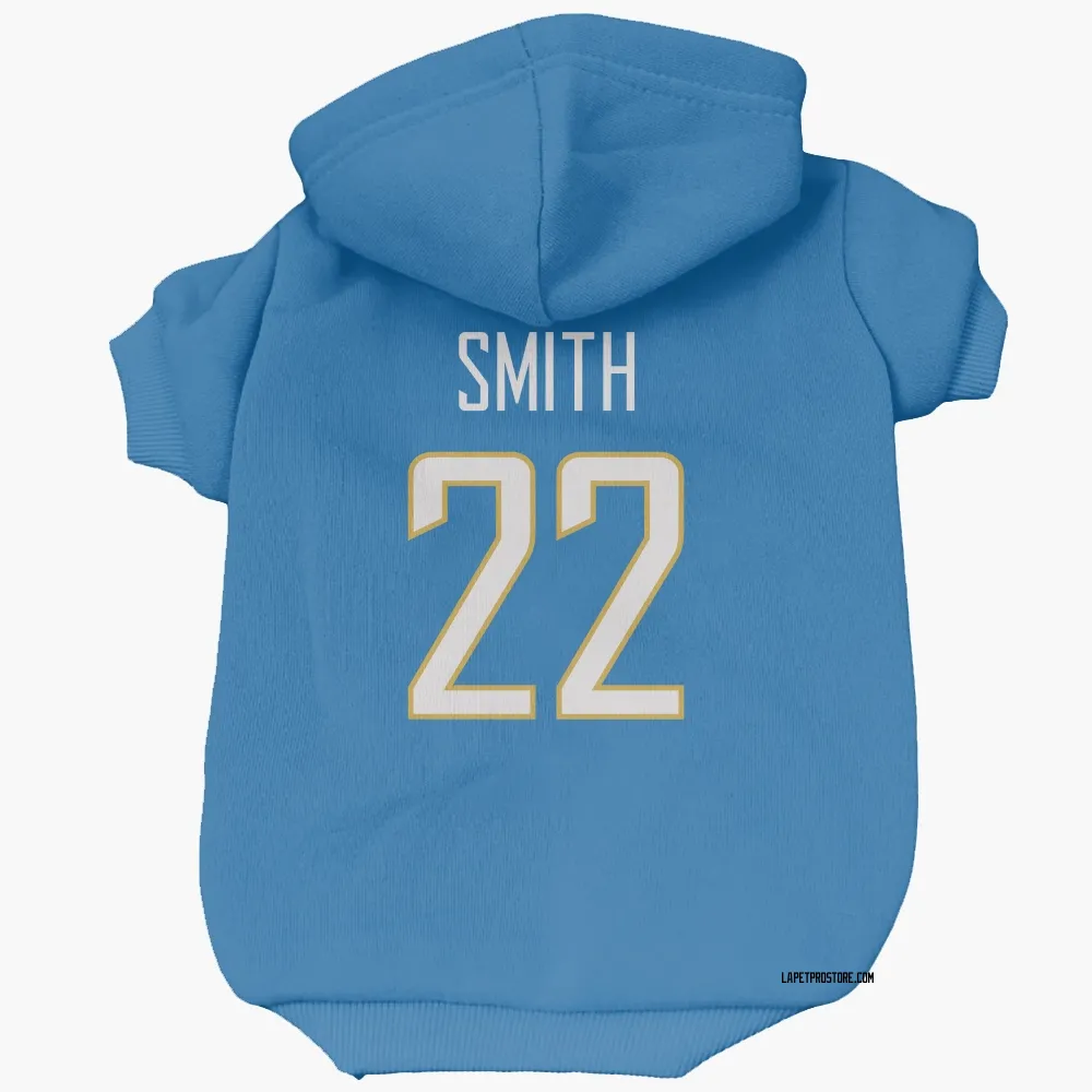 Los Angeles Chargers Genesis Smith Powder Blue Pet Hoodie for Dog & Cat