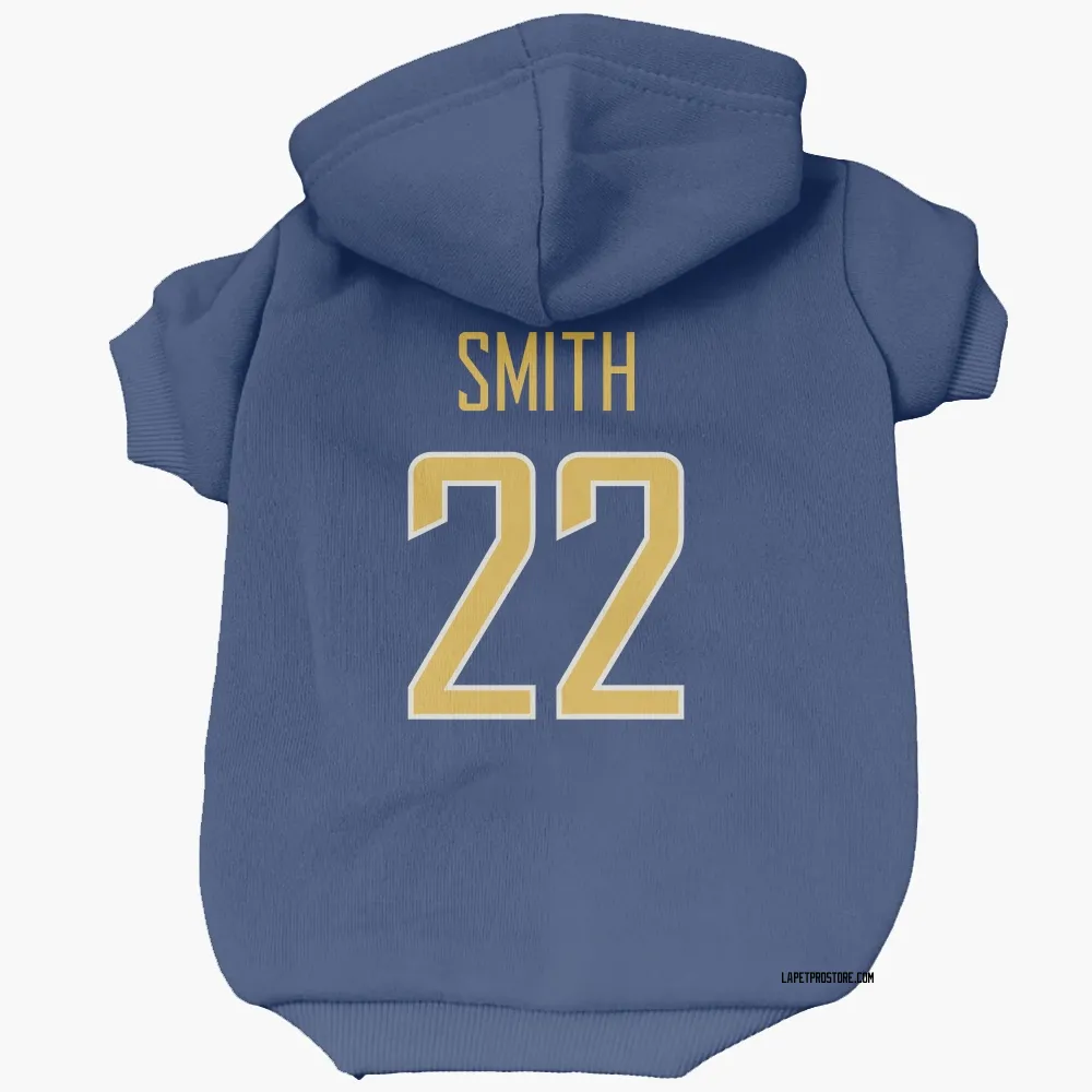 Los Angeles Chargers Genesis Smith Royal Gold Pet Hoodie for Dog & Cat