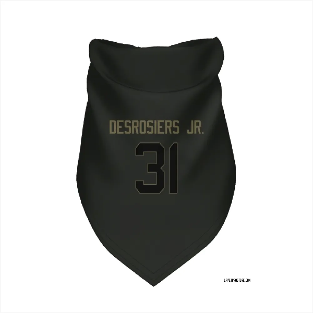 Los Angeles Chargers Greg Desrosiers Jr. Black Service Pet Bandana for Dog & Cat