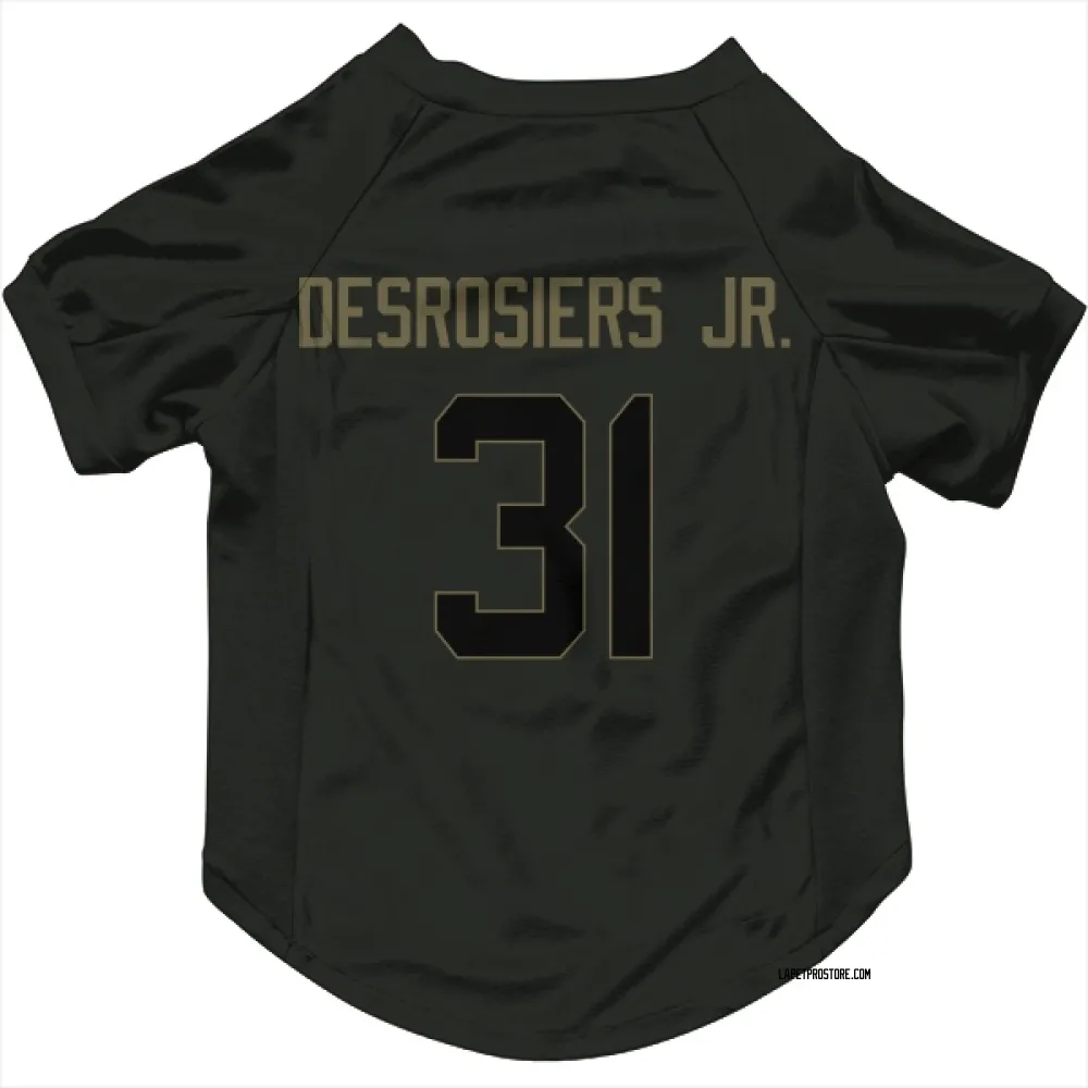 Los Angeles Chargers Greg Desrosiers Jr. Black Service Pet Jersey for Dog & Cat