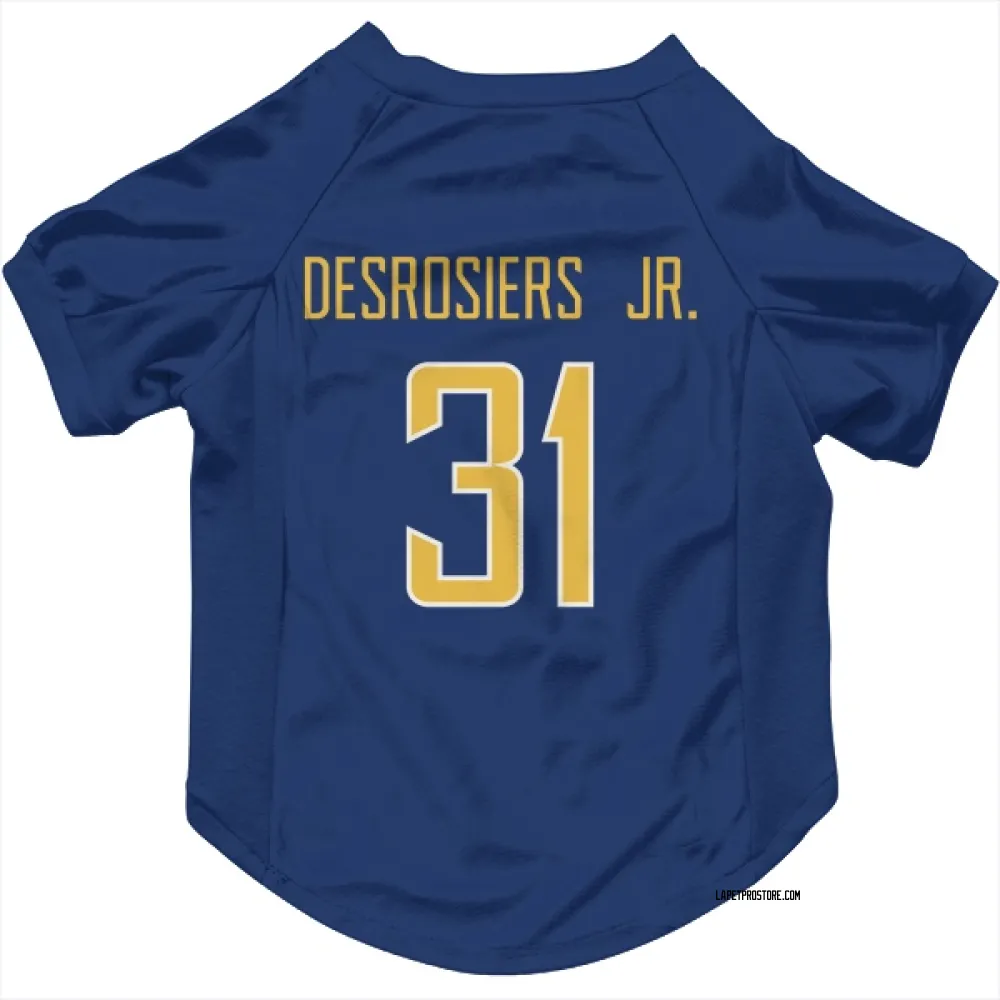 Los Angeles Chargers Greg Desrosiers Jr. Royal Gold Pet Jersey for Dog & Cat