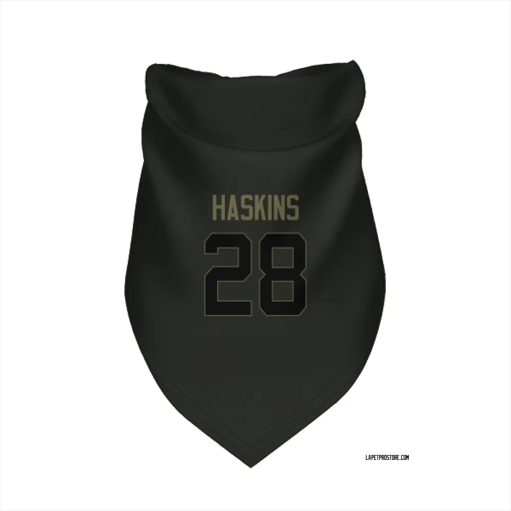 Los Angeles Chargers Hassan Haskins Black Service Pet Bandana for Dog & Cat