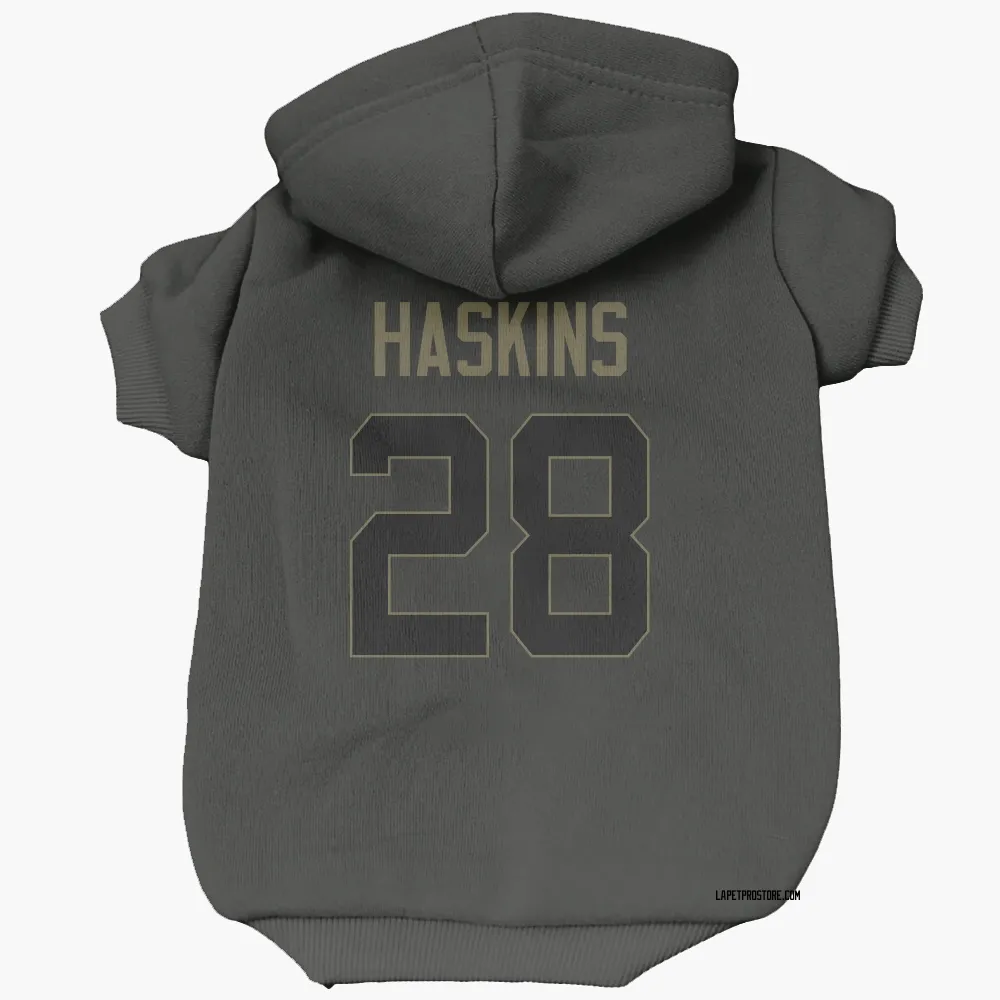 Los Angeles Chargers Hassan Haskins Black Service Pet Hoodie for Dog & Cat