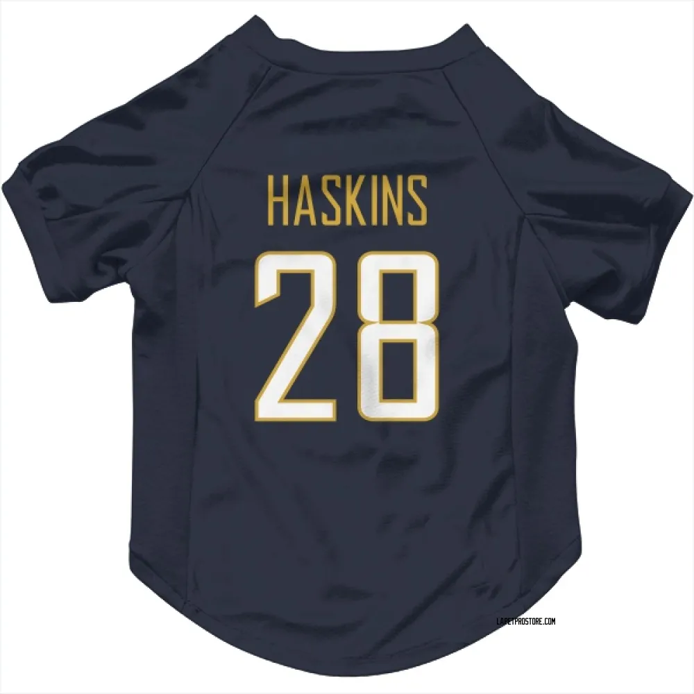 Los Angeles Chargers Hassan Haskins Navy Pet Jersey for Dog & Cat