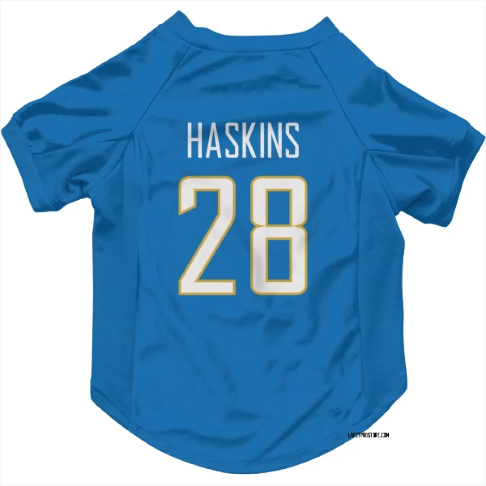 Los Angeles Chargers Hassan Haskins Powder Blue Pet Jersey for Dog & Cat