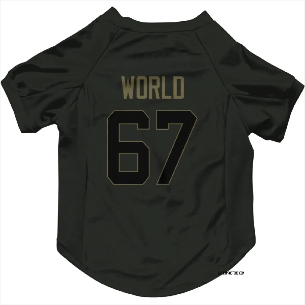 Los Angeles Chargers Isaiah World Black Service Pet Jersey for Dog & Cat