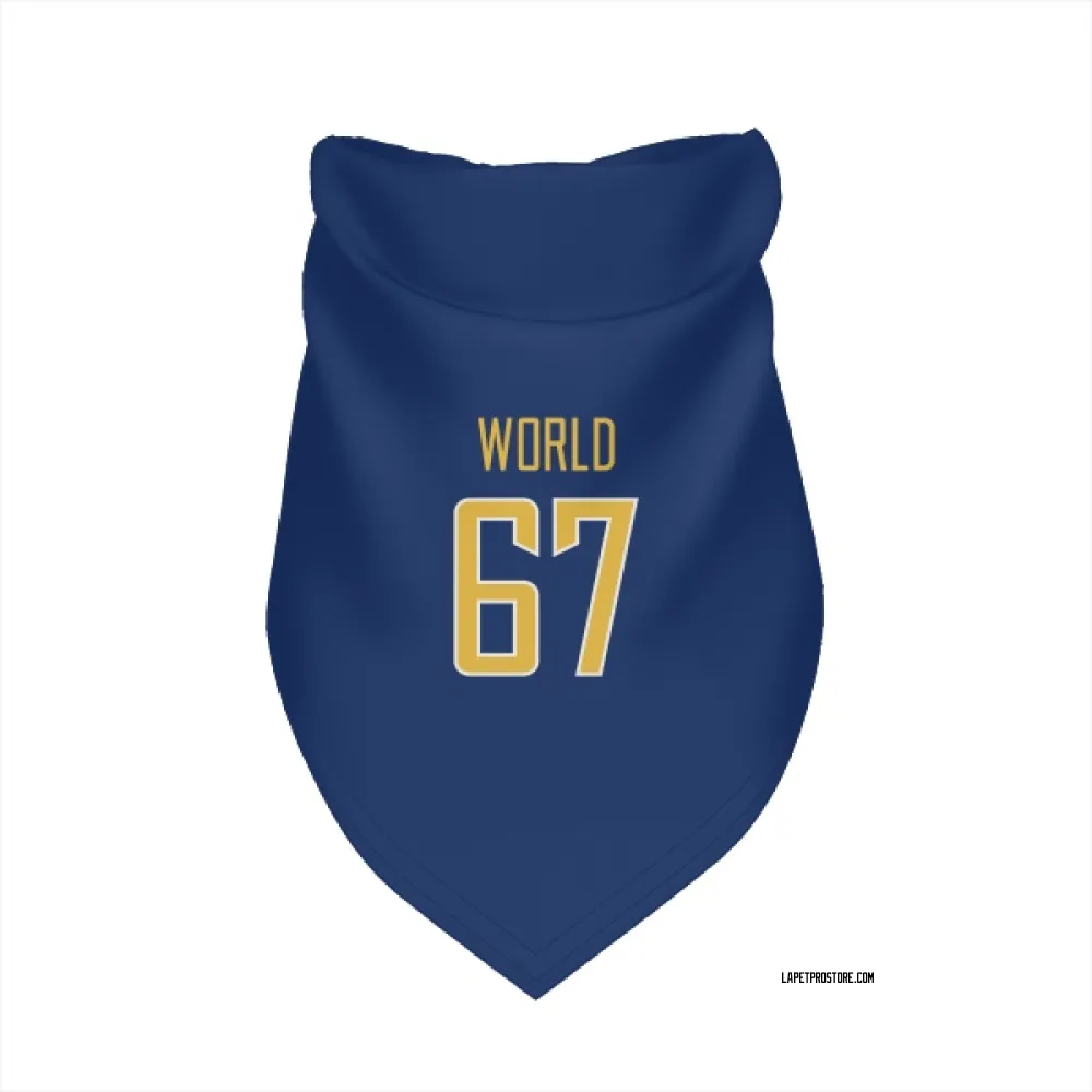 Los Angeles Chargers Isaiah World Royal Gold Pet Bandana for Dog & Cat