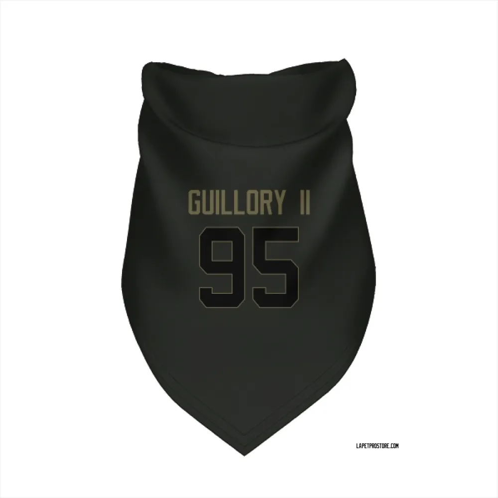 Los Angeles Chargers Jacobian Guillory II Black Service Pet Bandana for Dog & Cat