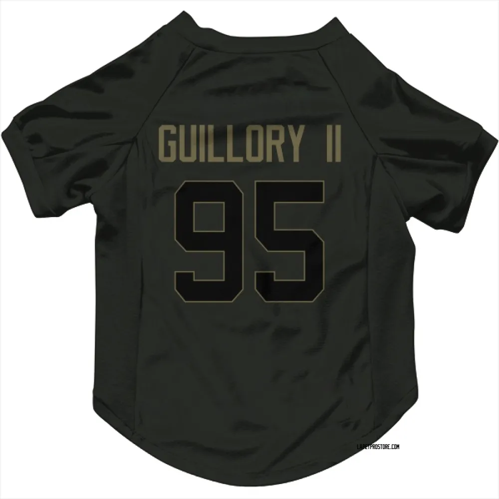 Los Angeles Chargers Jacobian Guillory II Black Service Pet Jersey for Dog & Cat
