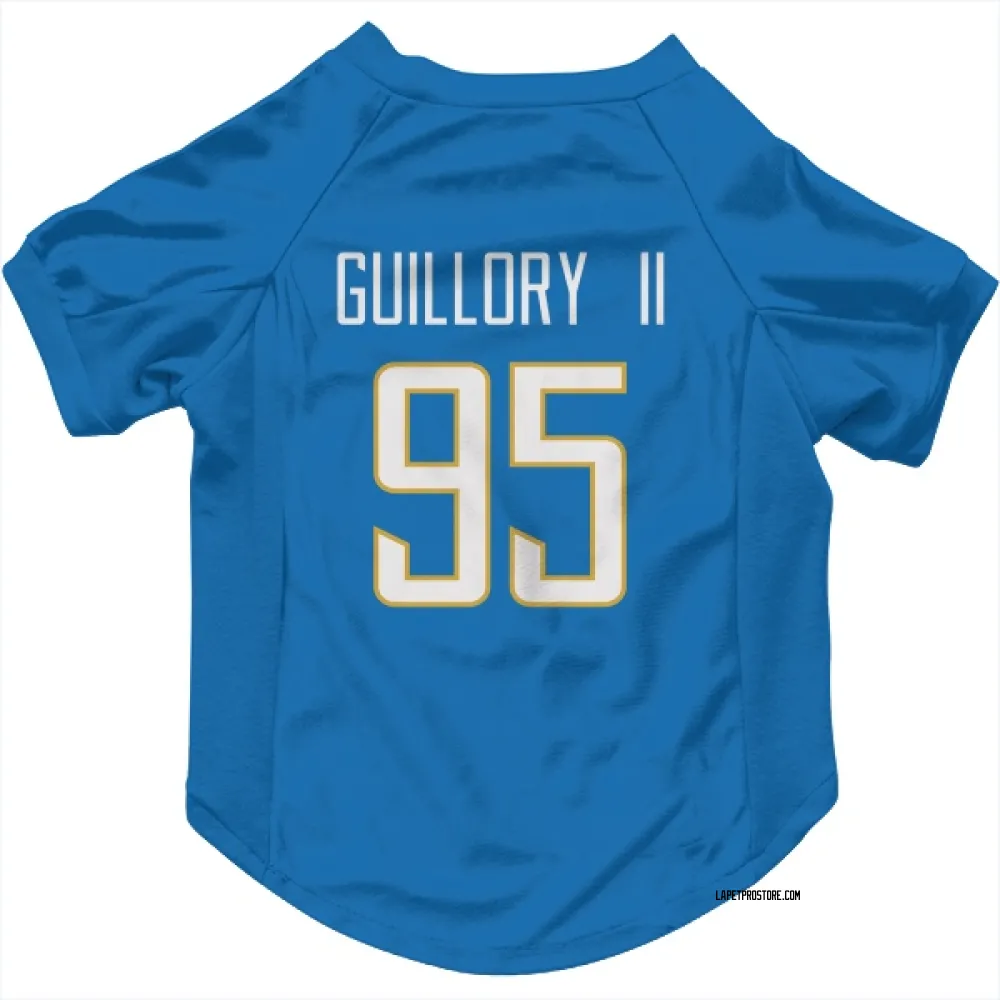 Los Angeles Chargers Jacobian Guillory II Powder Blue Pet Jersey for Dog & Cat