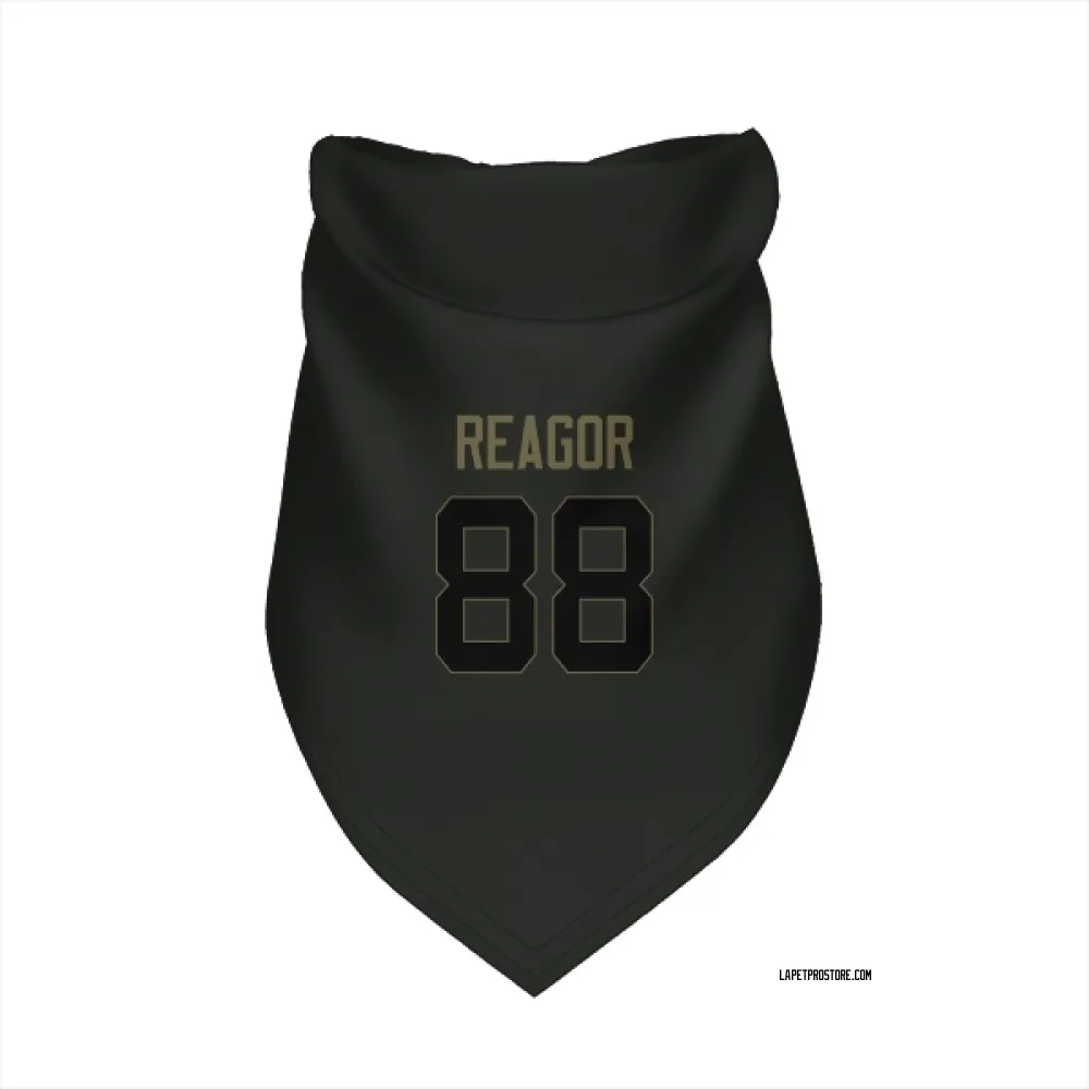 Los Angeles Chargers Jalen Reagor Black Service Pet Bandana for Dog & Cat