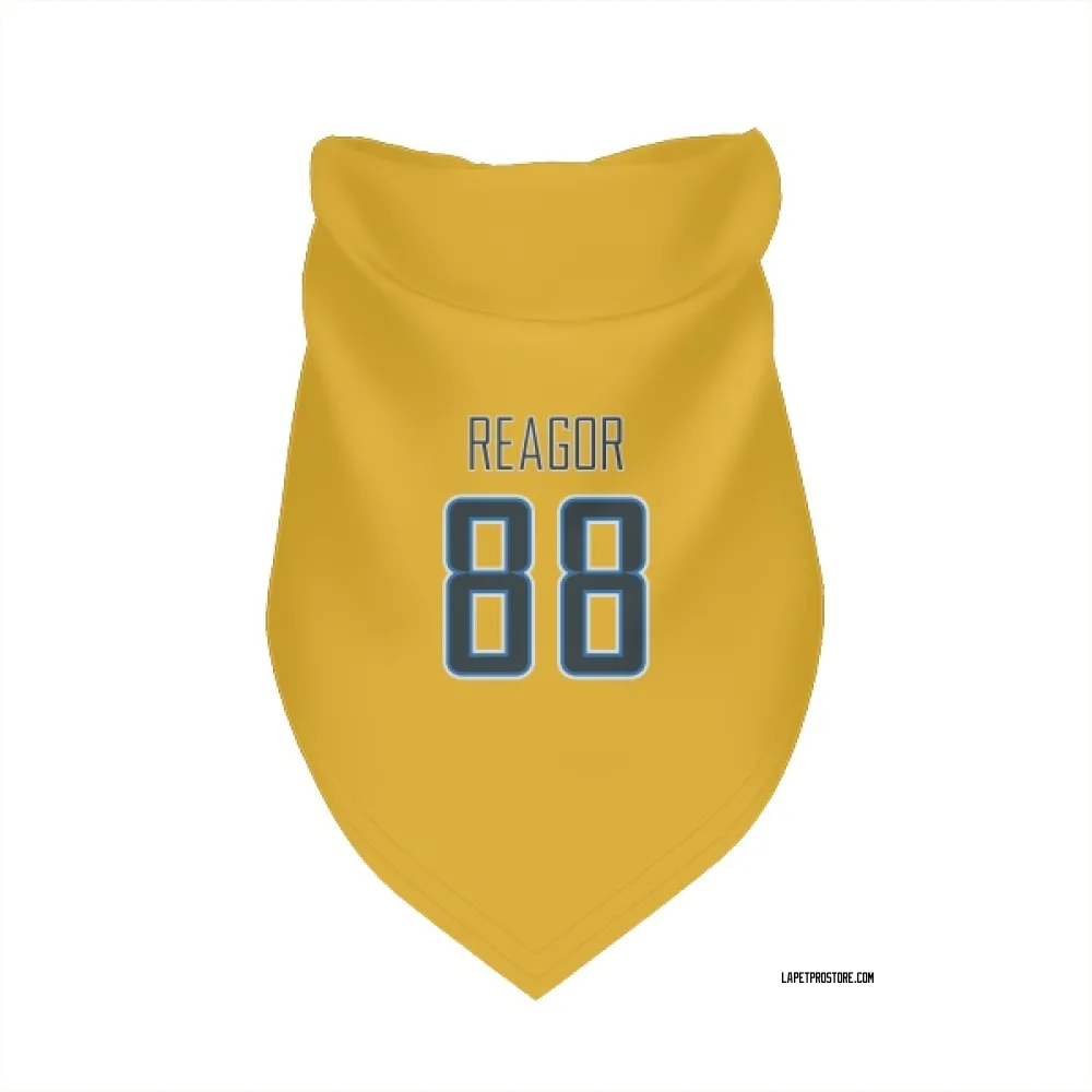 Los Angeles Chargers Jalen Reagor Gold Pet Bandana for Dog & Cat