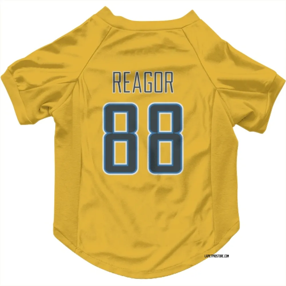 Los Angeles Chargers Jalen Reagor Gold Pet Jersey for Dog & Cat