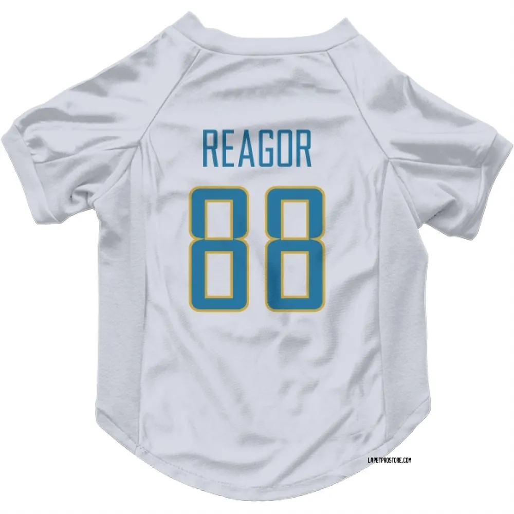 Los Angeles Chargers Jalen Reagor White Pet Jersey for Dog & Cat