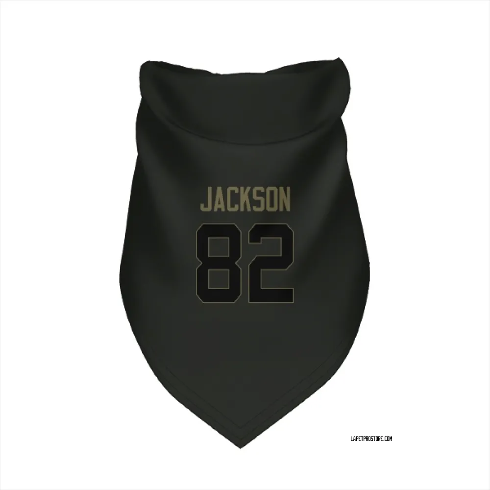 Los Angeles Chargers JaQuae Jackson Black Service Pet Bandana for Dog & Cat