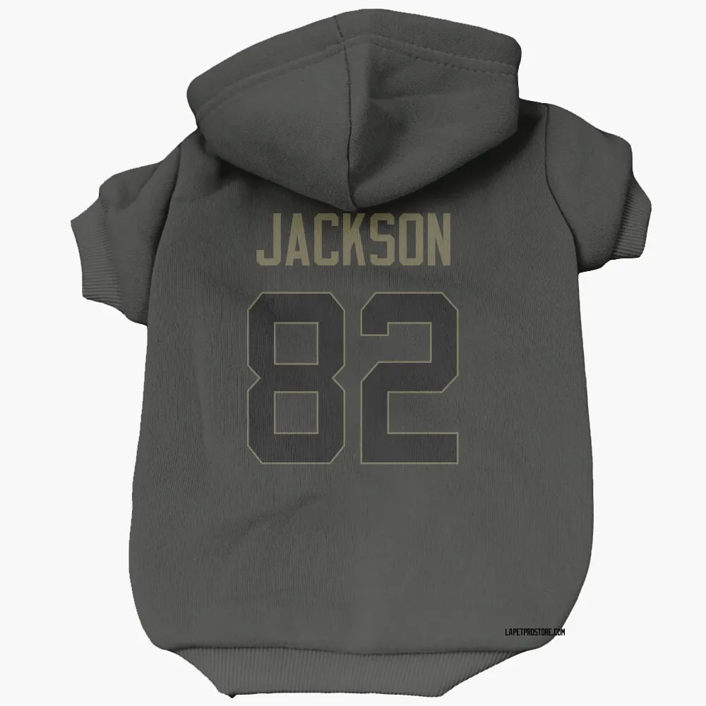 Los Angeles Chargers JaQuae Jackson Black Service Pet Hoodie for Dog & Cat