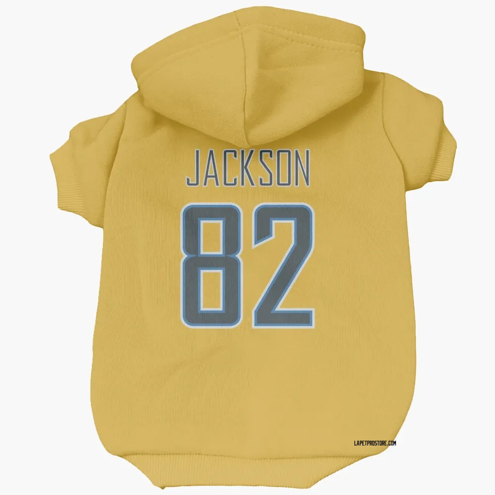 Los Angeles Chargers JaQuae Jackson Gold Pet Hoodie for Dog & Cat