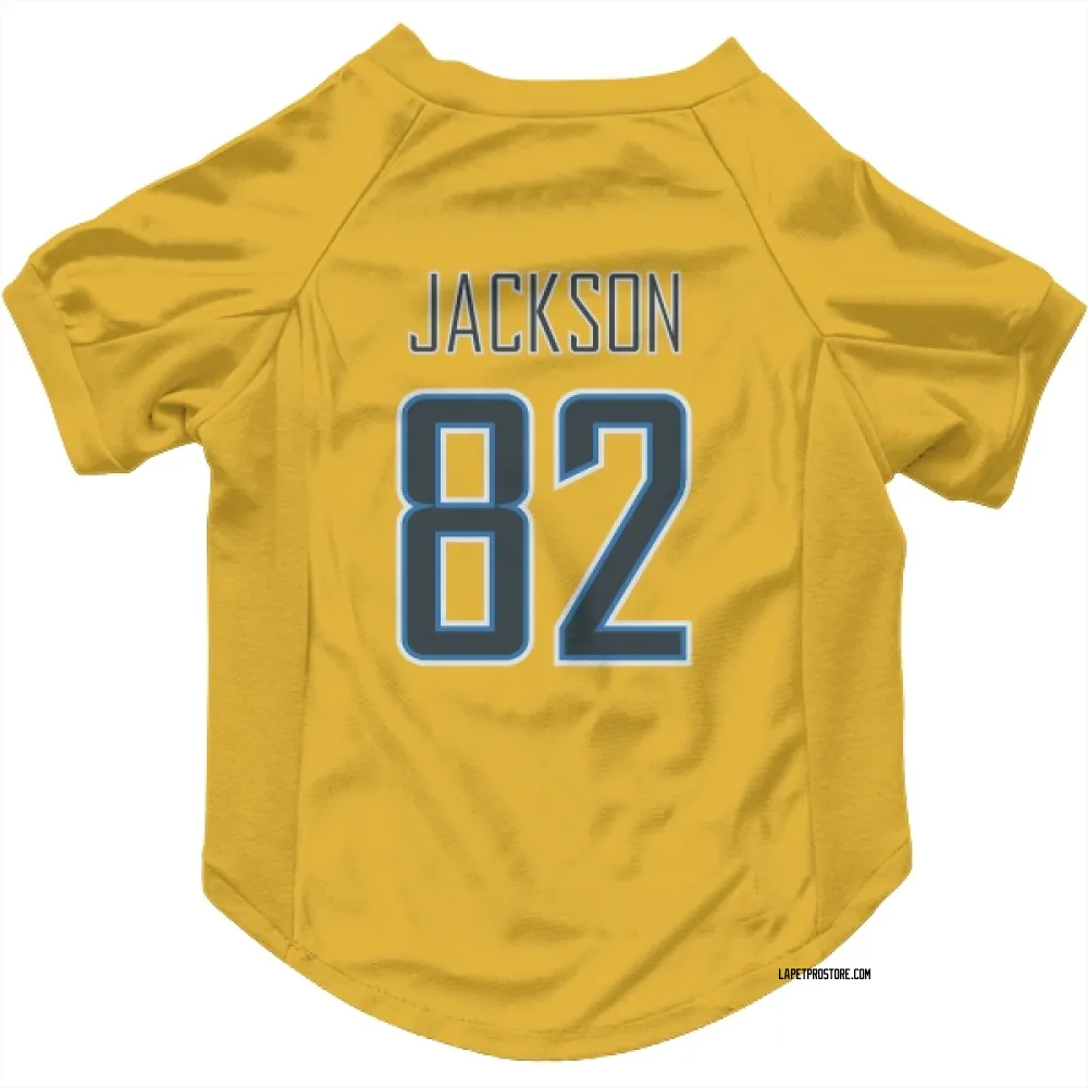 Los Angeles Chargers JaQuae Jackson Gold Pet Jersey for Dog & Cat