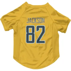 Los Angeles Chargers JaQuae Jackson Gold Pet Jersey for Dog & Cat