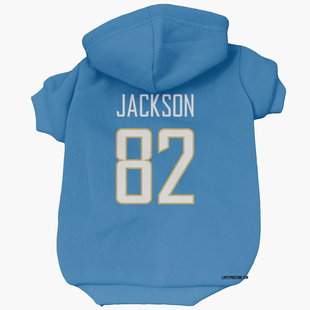 Los Angeles Chargers JaQuae Jackson Powder Blue Pet Hoodie for Dog & Cat